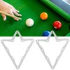 Alomejor Pack of 6 Billiard Ball Rack Sheet 10 Ball
