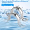 Generic Stainless Steel Pipe Strap Clamps, 16mm, U-Shaped Saddle Clamps