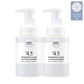 Amorepacific PH 4.5 Mildly Acidic Feminine Wash 2-Pack 4 Types (Option) - 02_Mugwort Bubble Feminine Wash 300ml 2 Packs / 아모레퍼시픽 PH4.5 약산성 여성청결제 2입 4종 (옵션) - 02_쑥 버블 여성청결제 300ml 2입