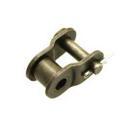 Universal Parts Offset Link for Chain #428H, Iron, Single Strand, 8.51mm Roller, 2.03mm Plate Thickness, 12.7mm Pitch, 4682lbf Load Capacity, Fits Pocket Bikes, ATVs, Dirt Bikes & Motorcycles