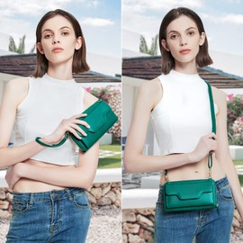 nuoku Crossbody Bags for Women, Wristlet Wallets for Women, Small Clutch Purses for Women, Cell Phone Wallet, Rfid Wallet