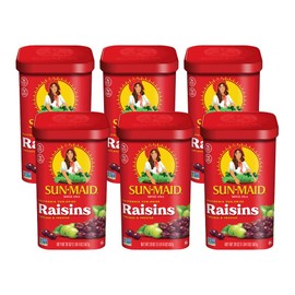 Sun-Maid Raisins Canister (20 Ounce, Pack of 6)