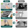 Shower Head Holder, No Drilling, 360° Rotatable Shower Holder with