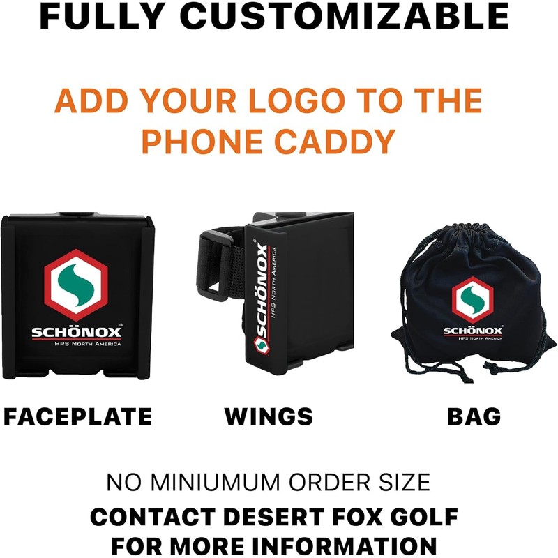 DESERT FOX GOLF Phone Caddy – Adjustable Golf Cart Phone