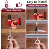 LushPatio Hooks for Hanging String Lights - Ceiling Wall Screw