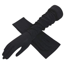 Gloves Women's Cycling Gloves Cotton Breathable Arm Cuff Touchscreen Driving Gloves Anti-UV Sun Protection Women's Gloves Long Cotton Gloves for Outdoor Cycling Driving