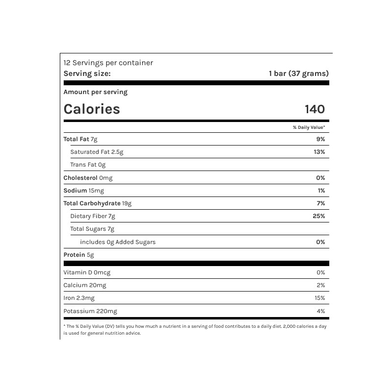 Dr. Fuhrman G-BOMBS Nutrition Bar, Nuts for Chocolate, Plant Based