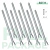 9 Pack Chain Link Fence Extension, 25.2'' Fence Extension Height,
