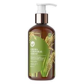 Crema Corporal de Arroz Orgánica, Loción Humectante Natural, 370 ml- Fitomex