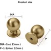 khtumeware 20 Pack Champagne Bronze Cabinet Knobs 1 Inch Single