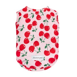 Fitwarm Cherry Dog Cooling Vest, Summer Clothes for Small Dogs Girl, Pet Outfit, Pink, Red, Small