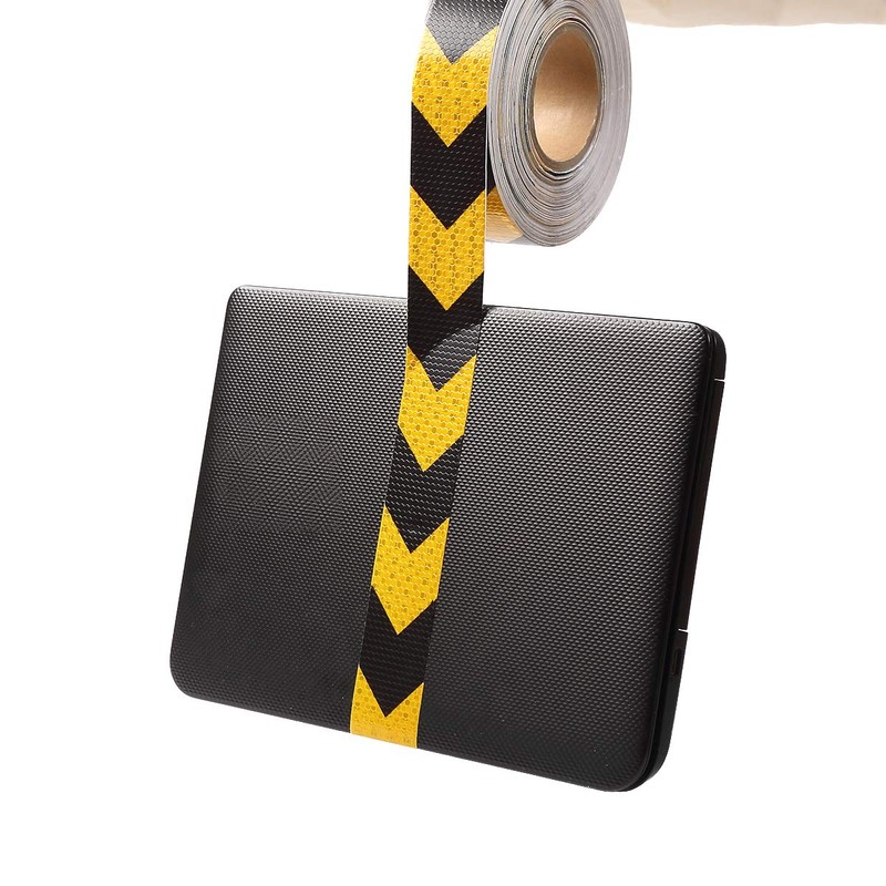 AISEY Reflective Safety Tape (Gold Yellow/Black, 2" x30ft)
