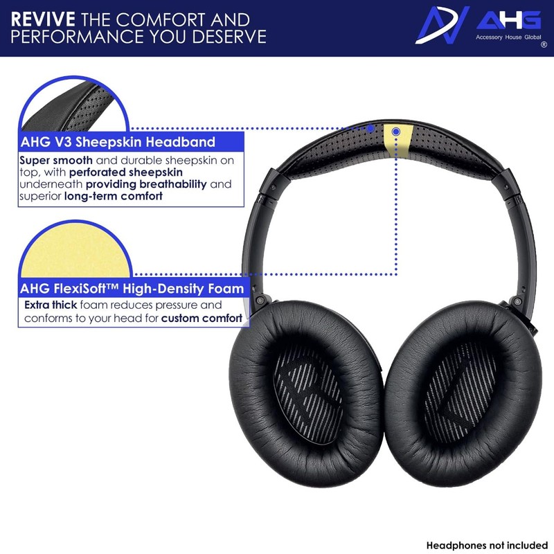Replacement V3 Headband Cushion pad compatible with Bose QuietComfort 35