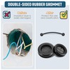 Round Rubber Plug Hole Grommet Kit 7 Sizes Black Double