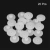 MECCANIXITY 20Pcs Plastic Gears 28 Teeth Plastic Double Gears Model