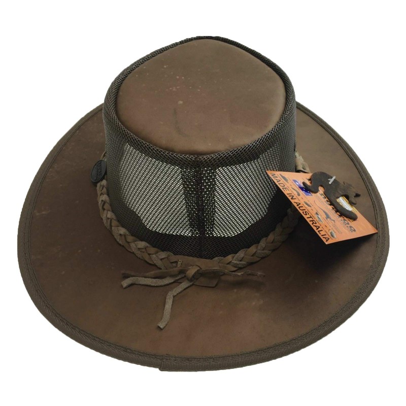 Barmah Squashy Cooler Kangaroo Leather Hay (L, Hickorystone)