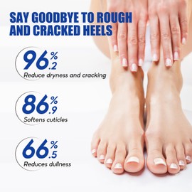60% Urea Cream + Hydrating and Anti-Cracking Foot Cream - Repair Cream for Feet Hands, Foot Cream for Cracked Heels and Dry Skin, Maximum Strength for Foot Body Care, with Foot File (40 g + 200 ml)