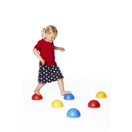 Gonge G-2128 PLASTIC HEMISPHERES, Red, Blue, Yellow