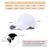 Malaxlx White Small Baseball Cap for Men Women Adjustable Dad