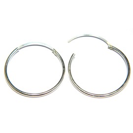 Arranview Jewellery Sterling Silver 22 mm Hoop Earrings Medium Weight