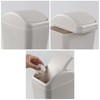 Ramddy Slim Trash Can, 14 L Modern Swing Lid Garbage