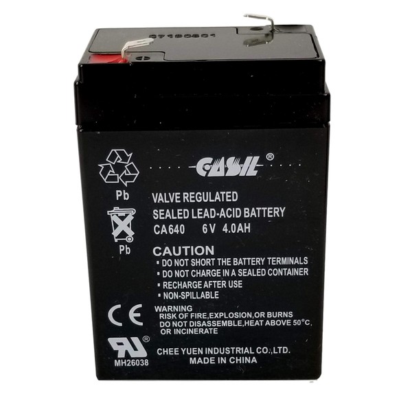 Casil 6V 4Ah Replacement Battery Compatible with Welch Allyn Spot Vital Signs Model # 4200-84