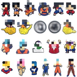 Philoctes Shoe Charms, Children's Shoe Decoration, Cute Shoe Jewellery, Shoe Pins, Gift DIY Decoration for Children's Parties, Polyvinyl Chloride