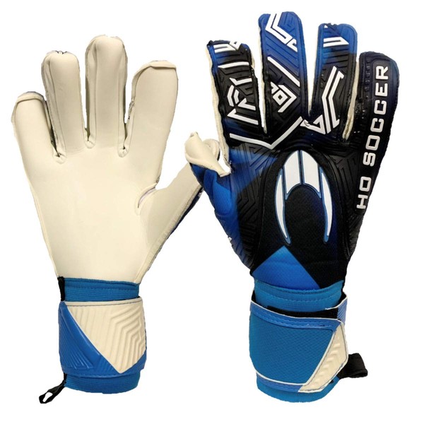HO SOCCER Goalkeeper Gloves 51.0911 SSG ESKUDO II ROLL NEGATIVE BLUE 9