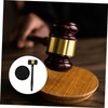 TEHAUX Wooden Auction Hammer Fine Workmanship Loud Sound Comfortable to