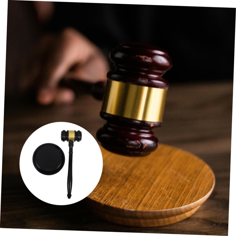 TEHAUX Wooden Auction Hammer Fine Workmanship Loud Sound Comfortable to