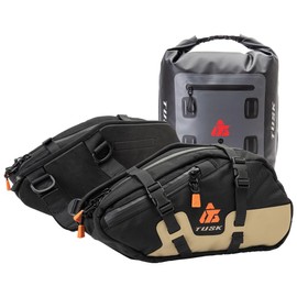 TUSK Traverse Pannier Bags Base System Black/Tan (X-Small, Standard)