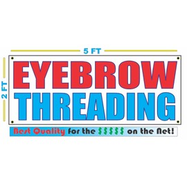 Eyebrow Threading 2x5 Banner Sign