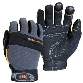 WOLF Mechanic All-purpose Stretchable Flex Grip Work Glove, Dexterity (1, Medium)