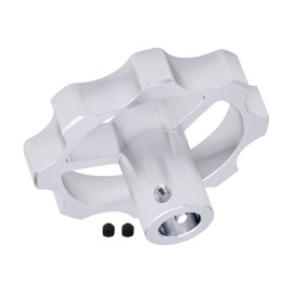 A1 Mini Z Axis Height Adjust Large Knob Kit, 3D Printer Accessories Sliver Aluminum Z Axis Height Adjust Nut with Screws for Bambu Lab A1 Mini 3D Printer