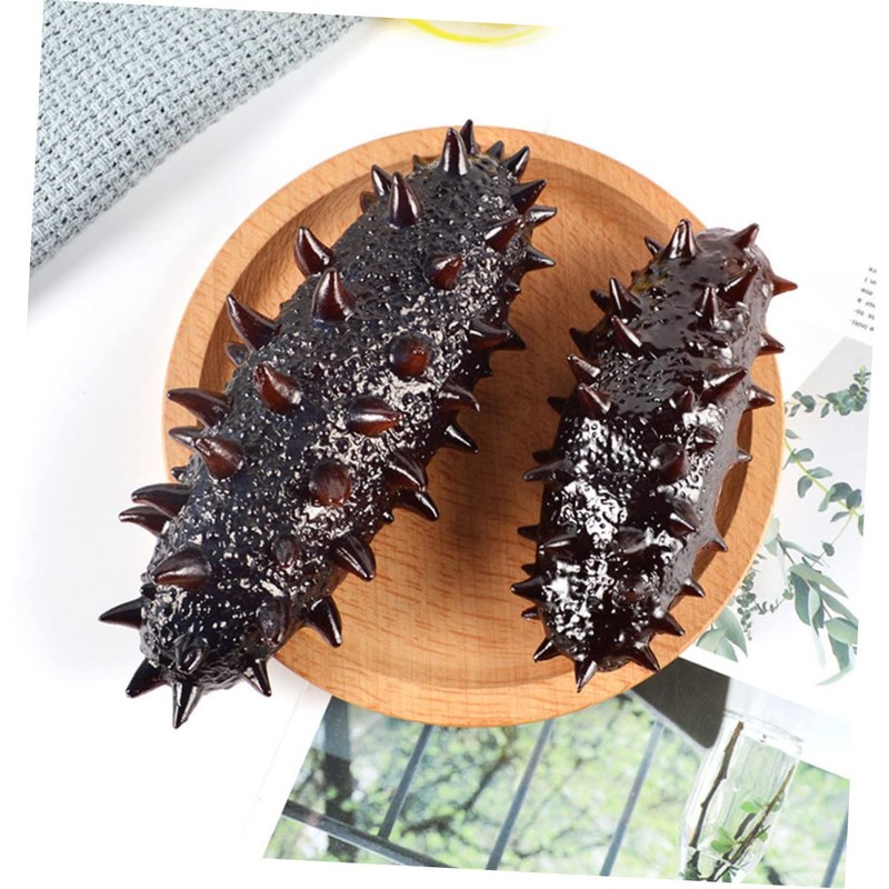 KICHOUSE 3pcs Lifelike Artificial Sea Cucumber Models Display Props Fun