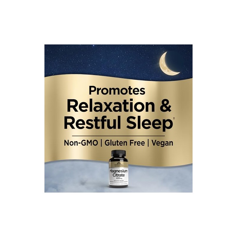 Windmill Natural Vitamins Magnesium Citrate 400 mg, Immune Support, Supports