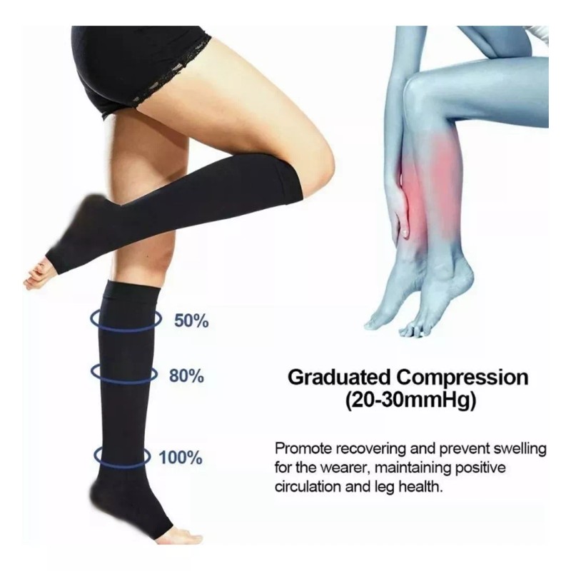 Calcetines Compresión De Medias Calcetas Varices Circulation