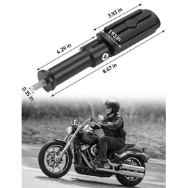 KEMIMOTO Upgraded Passenger Foot Pegs with Support Mount Kit for Softail Cruiser Motorcycle, Black, Rear, Metal and Rubber