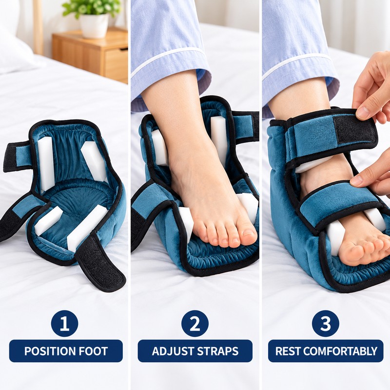 2pcs Heel Protector Cushion Anti Bedsore Relieve Pressure Adjustable Skin