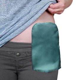 rainbowstar 2 fundas para bolsas de ostomía, fundas para ducha de ostomía, impermeables, reutilizables, para hombres y mujeres, protector de ducha para colostomía, ileostomía, Verde, Estándar
