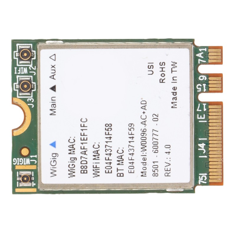 Wireless Net Card 867Mbps M.2 NGFF Wide Coverage 2.4Ghz 5Ghz