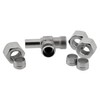 Adjustable L-cutting ring screw 8 L, galvanised steel L connection