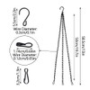 2Sets Hanging Basket Chains Hanging Flower Pot Chains, 3 Point