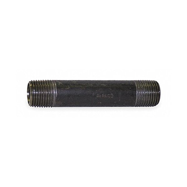 1/4" x 2-1/2" NPT Threaded Black Pipe Nipple Sch 80