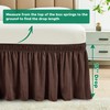 Biscaynebay Wrap Around Bed Skirts for Queen Beds 15" Drop,