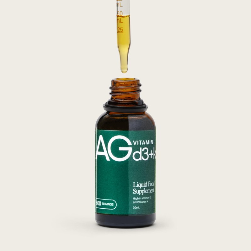 AG1 Vitamin D3 K2 Drops, 1000IU of Vitamin D3 and