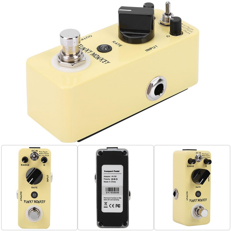 Wah Effect Pedal Three Peak Modes Portable Lightweight Guitar Accessory