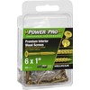 Power Pro 42643 Wood Screws, 6 x 1, Yellow, 100