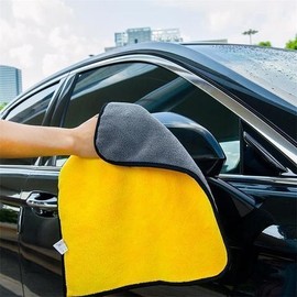Two-color Couble-sided Car Dual-use Cleaning Car Wash Towel - size: 2pc 30x60