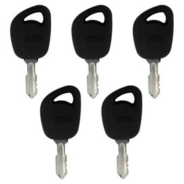5 Pcs GY20680 Black Ignition Keys for John Deere L100, L108, L110, L111, L118, L120, L130
